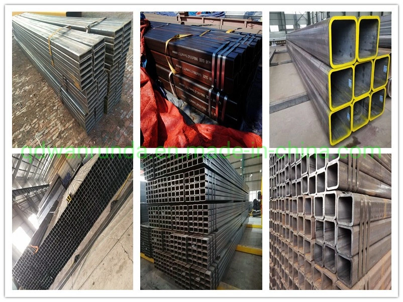 Steel Material Grade Q355b, Size 160X160X7.5mm X Lenght 4500mm Square Hollow Section with Anti-Rust Oiled Surface