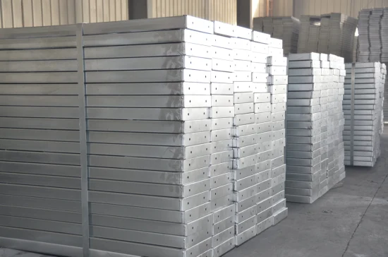 Planche en acier perforée en métal, planche de terrasse, échafaudage, planche en acier métallique pour la construction